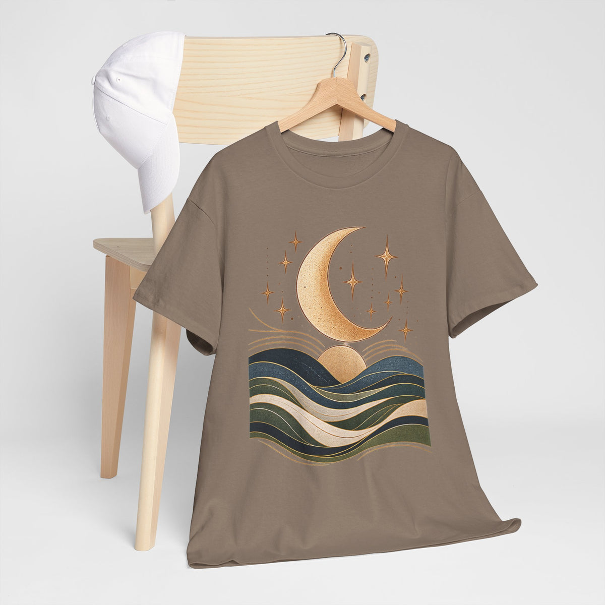 Celestial Moon Waves Tee