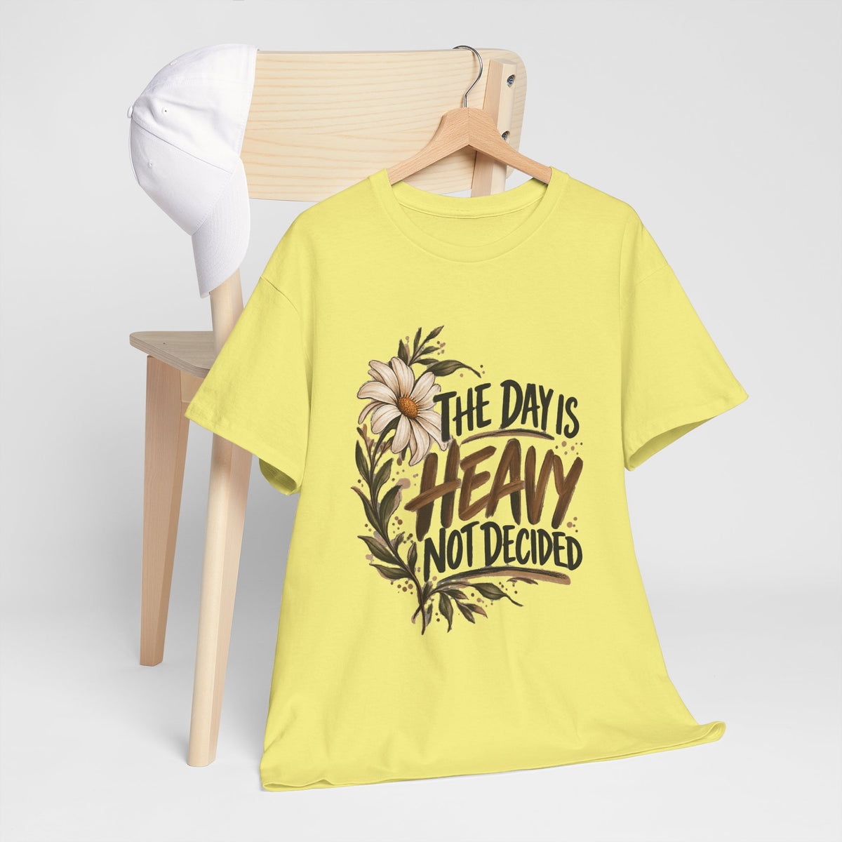 The Day Is Heavy Not Decided Floral Tee